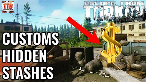 CUSTOMS HIDDEN STASHES GUIDE! SECRET STASHES - MAKE MONEY IN TARKOV - Escape from Tarkov 2020 ...