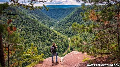 Exploring Barbour Rock Overlook in the PA Grand Canyon