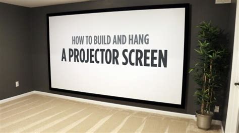 9 Simple DIY Projector Screen Ideas That Your Family Will Approve