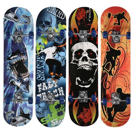 OUSGAR Skateboards for Beginners, Complete Skateboard 31.5'' x 7.9'', 7 Layer Maple Tricks ...