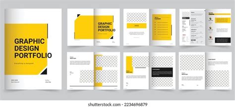 Graphic Design Portfolio Design Template Stock Vector (Royalty Free) 2234696879 | Shutterstock