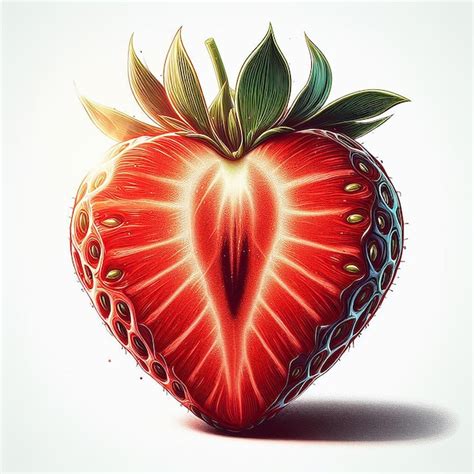 Premium Vector | Isolated trendy modern strawberry fruit vector art ...