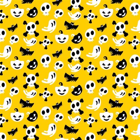 Premium Vector | Ghosts and horror pattern background