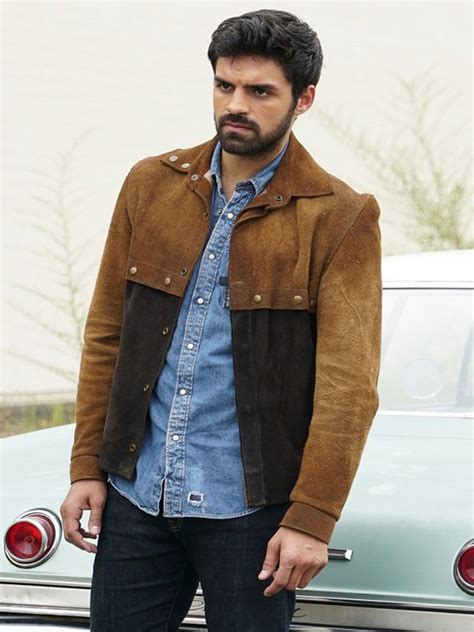 Sean Teale The Gifted Brown Suede Jacket