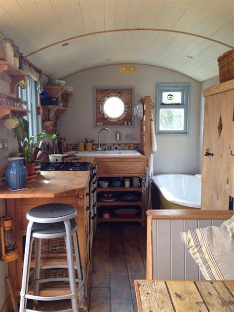 shepherds hut glamping cabin rustic campers | Campervan interior, Van ...