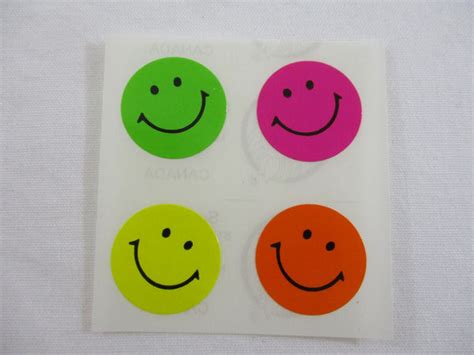 Sandylion Smiley Face Sticker Sheet / Module - Vintage & Collectible – Alwayz Kawaii