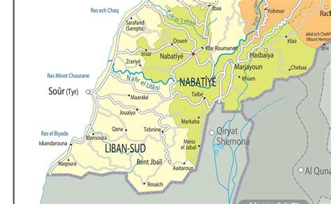 Lebanon Political Map | I Love Maps