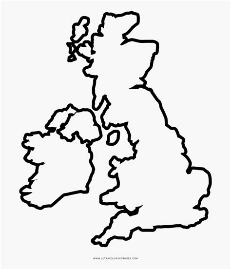 United Kingdom Ireland Map Coloring Page - United Kingdom Map Colour ...