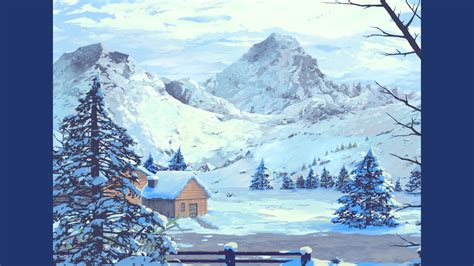 ArtStation - Snowy Village - Game Background | Game Assets