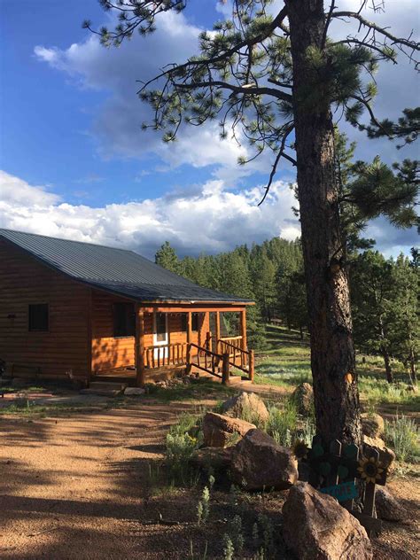 Conveniently Remote with View of Pikes Peak - Cabins for Rent in Florissant, Colorado, United ...