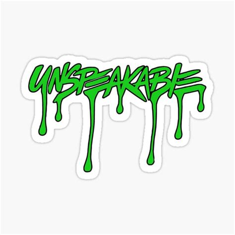 Unspeakable Green Stickers | Redbubble