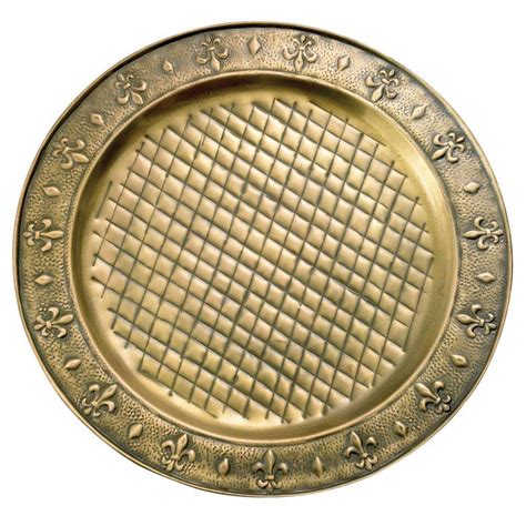 Old Dutch 13 in. Antique Brass Charger Plates (Set of 6)-OS728 - The ...