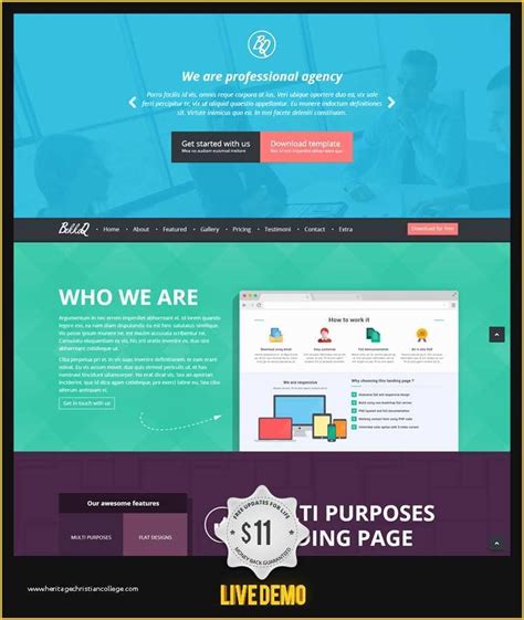 Html Landing Page Templates Free Of HTML Landing Page Template for ...