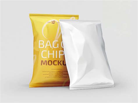 Free Chips Bag Mockup (PSD)