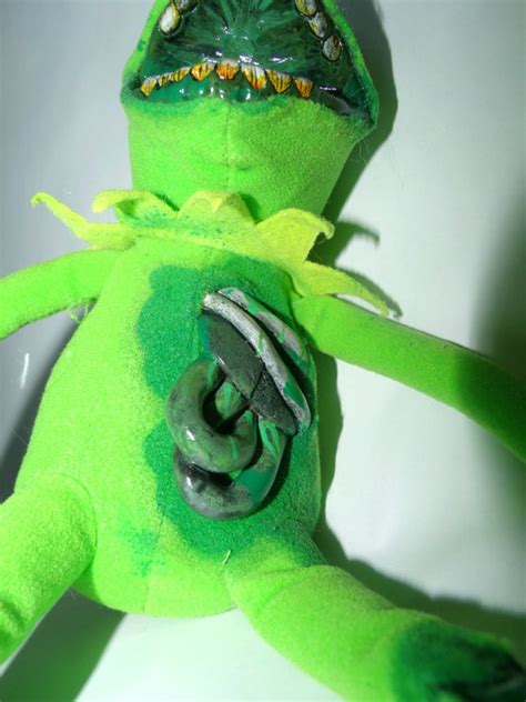 Zombie Kermit the Frog Plush Doll