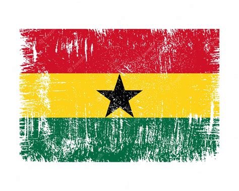 Premium Vector | Ghana flag vector