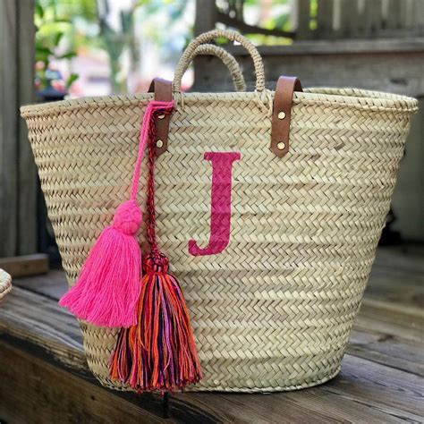 Monogrammed Bag With Tassels Personalized Tassel Bag - Etsy ...