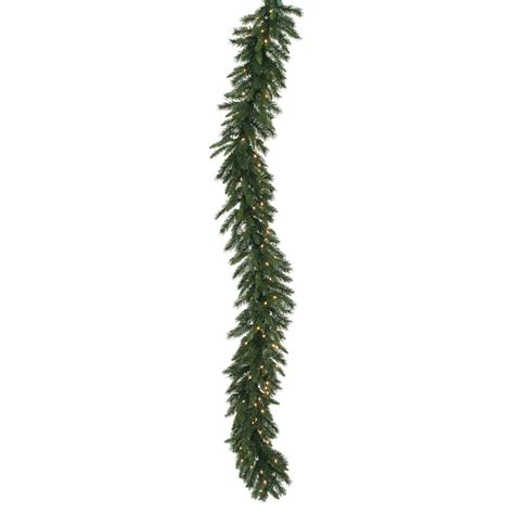 Vickerman Indoor Pre-lit 9-ft Pine Garland with White Incandescent ...