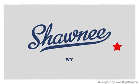 Map of Shawnee, WY, Wyoming