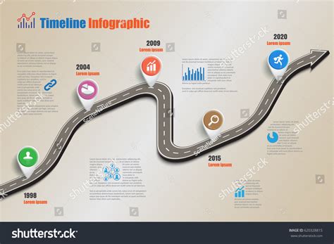 Design Template Road Map Timeline Infographic Stock Vector (Royalty ...