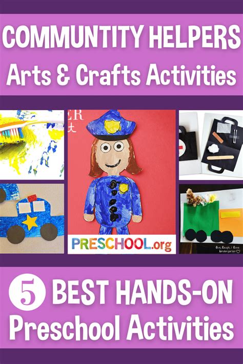 The 5 Best ARTS AND CRAFTS Activities for COMMUNITY HELPERS Preschool Theme - Preschool.org