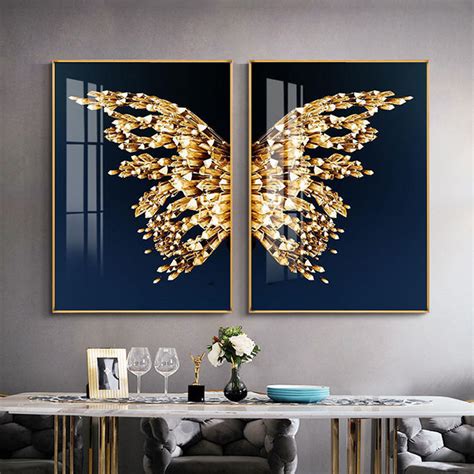 2022 New Design Butterfly Canvas Printing High-End Art Wall Decoration ...