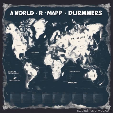 Geographic Representation of Drumming Styles | Stable Diffusion Online