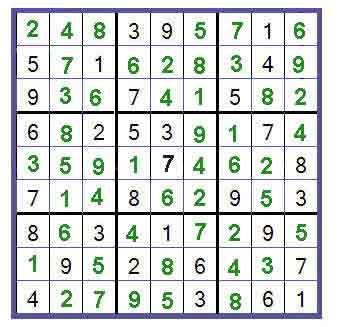 Sudoku - Rules of the game