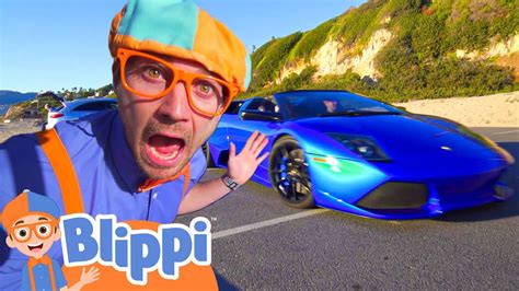 Blippi Drives a SPORTS CAR! 🏎️| Learning & Racing | Educational Vehicle ...