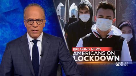 Lester Holt Previews NBC News Special 'Coronavirus Pandemic'