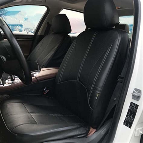 9Pcs PU Leather Black Car Full Surround Seat Cover Cushion Protector ...