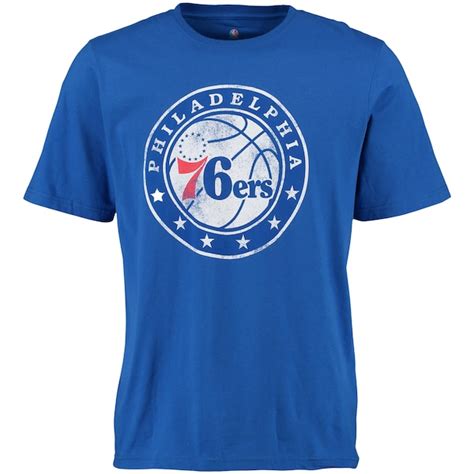 Men's Philadelphia 76ers Royal Distressed T-Shirt - NBA Store