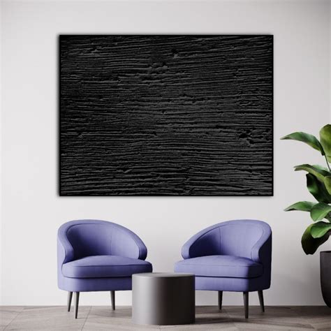 Concrete Wall Art Black Plaster Art Enjoy the Wood Wood - Etsy