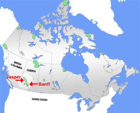 Banff National Park Canada Map - Map Of Rose Bowl