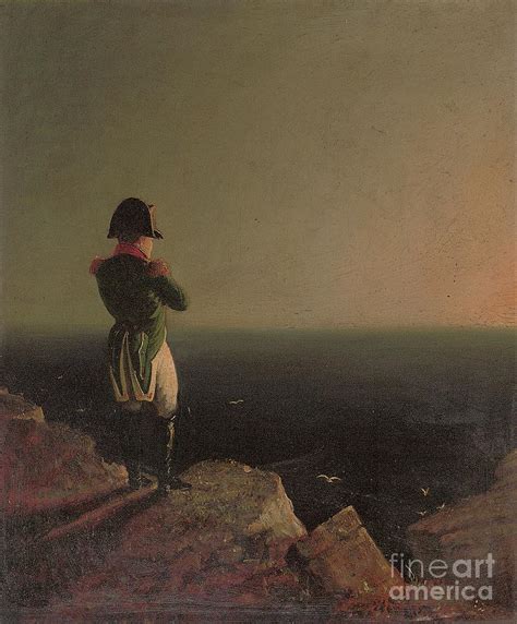 Napoleon Bonaparte Musing At St. Helena, 1841 Painting by Benjamin ...