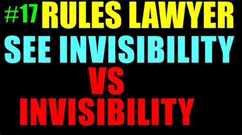 See Invisibility vs Invisible - 5E D&D - Rules Lawyer 17 - YouTube