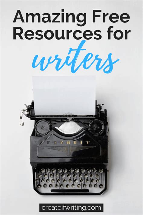 Resources for Writers - Create If Writing