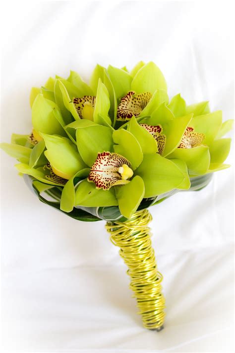 Bouquet Bridal: Green Orchids Wedding Bouquets