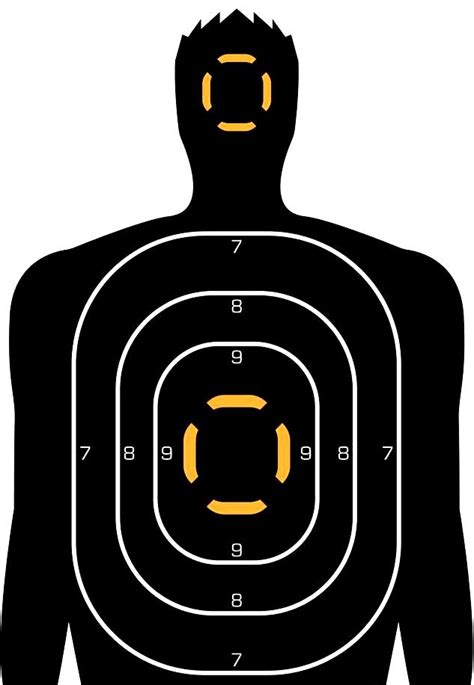 Human Printable Shooting Targets