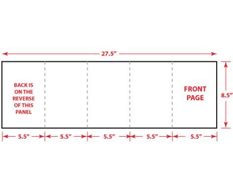 8.5" x 5.5" Accordion Fold Brochure Template Download | Adobe InDesign ...