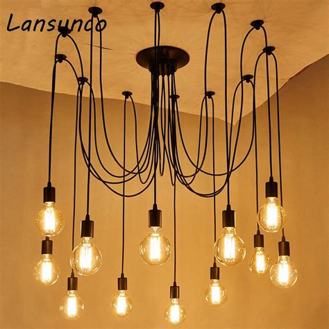 Ceiling Lights Vintage Ceiling Lamp Spider Shape Lamp For Living Room ...