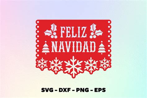 Feliz navidad banner svg Holiday decor Christmas banner svg | Etsy