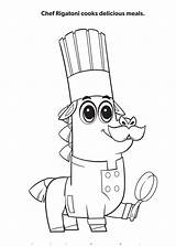 Bergin Chef Pages Coloring sketch template