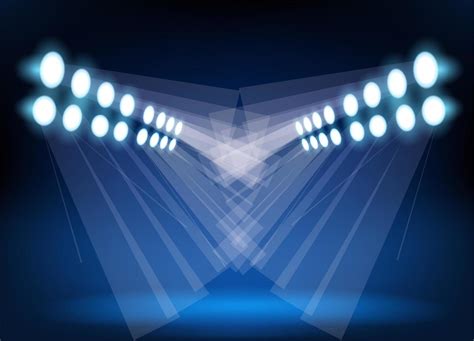 Blue spotlights. Vector 5489048 Vector Art at Vecteezy