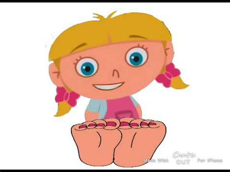 Little einsteins Annie has Hot pink nails on her feet - YouTube