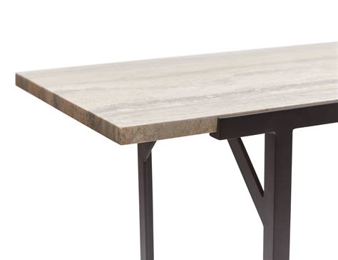 Montrose Console Table | Console table, Modern console tables, Travertine stone