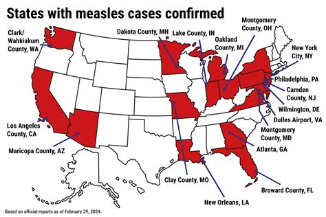 Measles Outbreak Map Shows 17 States With Reported Cases - Newsweek