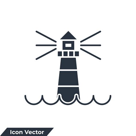 lighthouse icon logo vector illustration. lighthouse symbol template ...