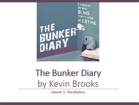 The Bunker Diary by Kevin Brooks- Key Stage 4 Literacy planning ...