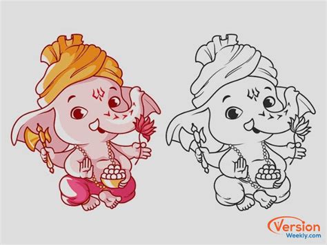 Ganesh Chaturthi Drawing For Kids | Images and Photos finder